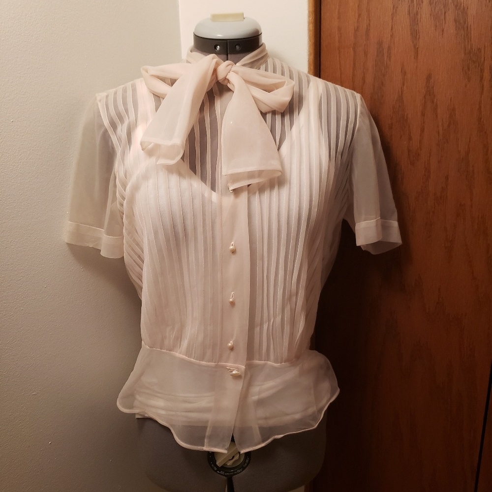 Pretty Vintage Sheer Blouse